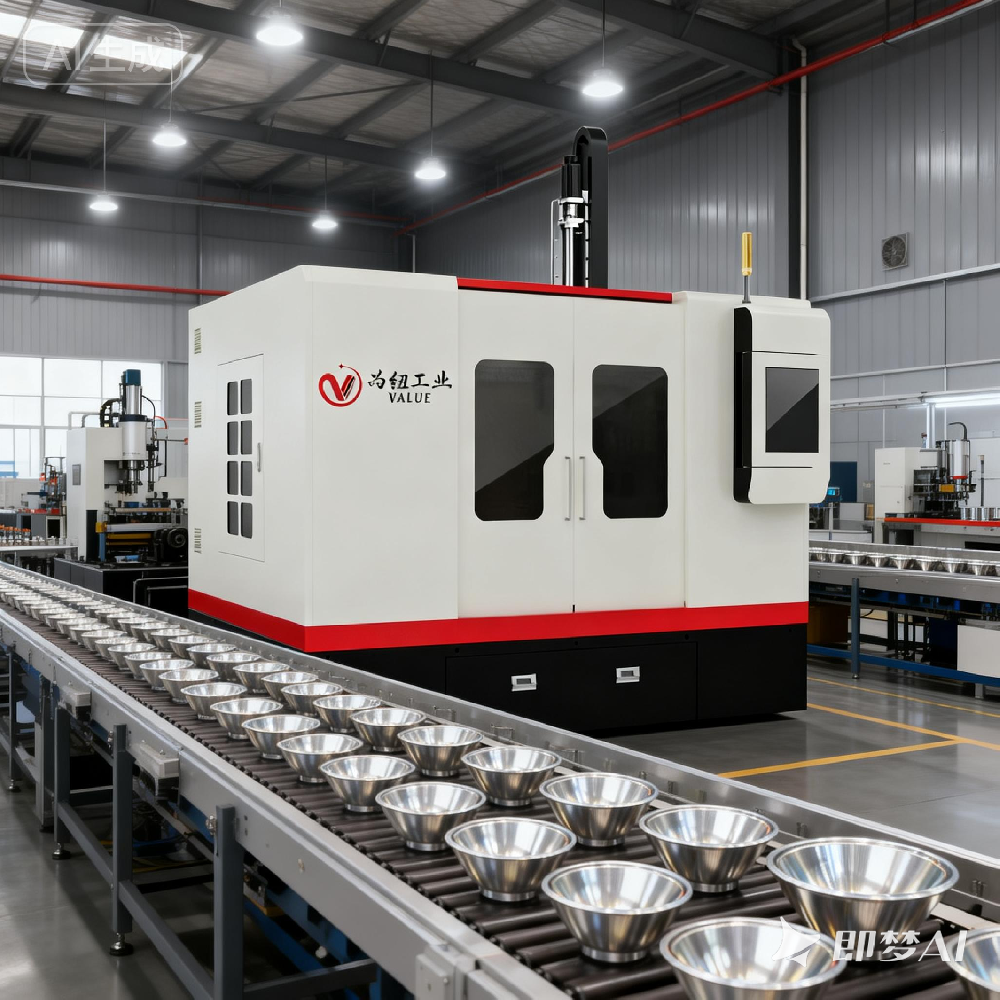 五轴打磨抛光设备在7075铝合金车灯反光杯的应用案例